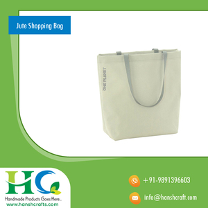 2022 sac de Jute en toile de qualité supérieure le plus vendu pense positif et pense vert sac à provisions promotionnel avec poignée en corde - Product Image 6