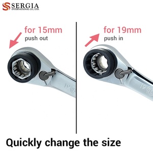 Cờ Lê Ratchet Xây Dựng Hai Đầu 8 Trong 1 Thiết Kế Mới - Product Image 3