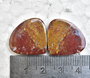 ตะเข็บหินอาเกตคู่ Cabochon พลอยโมราธรรมชาติ,ชุดอัญมณีอาเกตผสมรูปทรงตะเข็บคู่ - Product Image 6