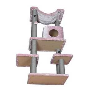 Pohon Kucing Besar Kucing <span class=keywords><strong>Maine</strong></span> <span class=keywords><strong>Coon</strong></span> Kitty Kucing Tiang Gores dengan Rumah dan Tempat Tidur Gantung - Product Image 4