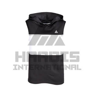 New Fashion OEM Custom Made <b>Men</b> <b>Sleeveless</b> Gym <b>Hoodies</b> in Top Quality Quick Dry Breathable <b>Hoodies</b> with Custom logo and Color - Product Image 1