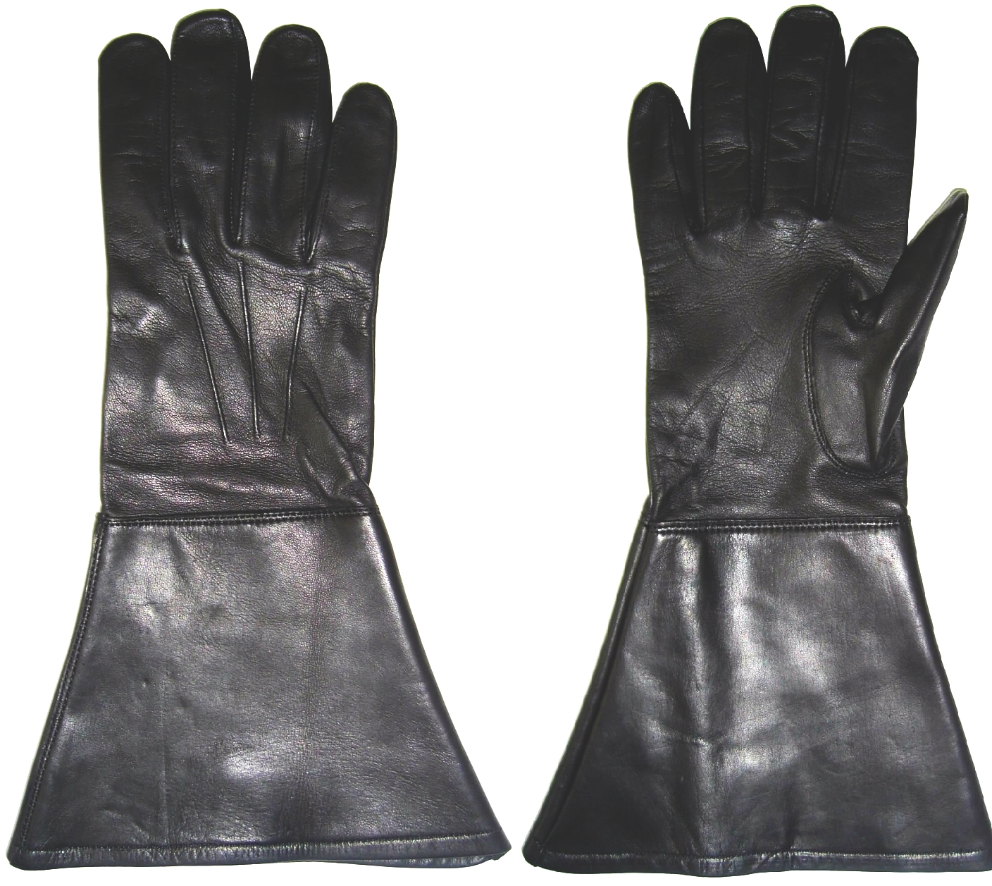 Черные кожаные перчатки-шаровары Piper