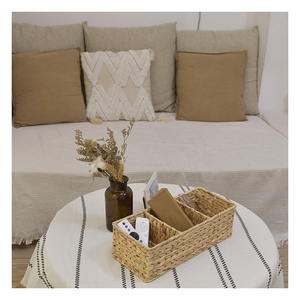 3-Section Wicker <b>Baskets</b> for Hand-Woven Water Hyacinth Storage <b>Baskets</b> for Export in Bulk - Product Image 5