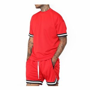 Ensemble d'été pour hommes, couleurs tendance, style haut de gamme, vêtements de sport personnalisés, coton léger, polaire, coupe-vent, respirant, séchage rapide - Product Image 6