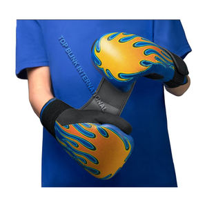 ถุงมือชกมวยหนังแท้แบบมืออาชีพปี 2021 ดีไซน์สั่งทำพิเศษ TOP BLINK TBI-065 คุณภาพสูง พร้อมโลโก้สั่งทำสำหรับศิลปะการต่อสู้ - Product Image 6