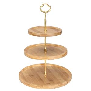 Soporte de madera para pasteles, Base de aluminio, calidad Premium, tamaño personalizado, asequible, elegante - Product Image 3