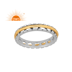 Anillo de banda giratoria Unisex de plata de ley fina hecho a mano, joyería de plata para mujer, regalo para ella - Product Image 1