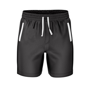 Pantalones cortos deportivos de verano personalizados de alta calidad para correr, transpirables, con cremallera elástica, antiarrugas, deportes de entrenamiento de leopardo de calle alta - Product Image 1