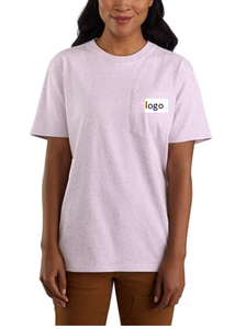 De femmes Loose Fit Poids Lourd À Manches Courtes Poche T-Shirt 100% Coton Importé Tirer Sur fermeture Sourcing De Bangladesh - Product Image 4