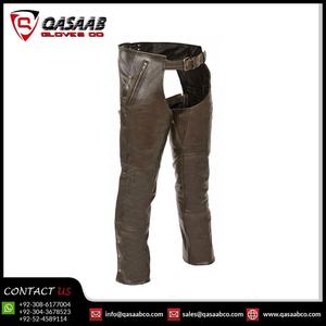 Équitation Bas Prix Respirant Marron Véritable Pu Cuir Top Vente Moto Moto Pantalon Hommes Pantalon Chaps À Vendre - Product Image 2