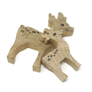 2022 nouvelle mode écologique fait à la main bois artisanat Festival Style décoration de pâques lapin pièce maîtresse Offre Spéciale de l'inde - Product Image 3