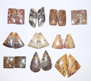 Piedras preciosas naturales para hacer joyas, cabujones de cebra, jaspe, tamaño libre, DIY - Product Image 1