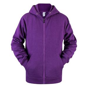 Sudadera con Capucha Personalizada de Alta Calidad para Hombre, Manga Larga, Forrada, Lisa, Talla Grande, con Logotipo Bordado e Impreso, 100% Algodón, Felpa, con Cierre, 2023 - Product Image 3