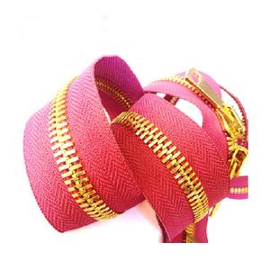 OZL High Quality 5" Brass Metal Open-End Auto Lock Zippers for <b>Shoes</b> Garments Pillows Home Textiles-Durable Nylon/Plastic GMA - Product Image 1