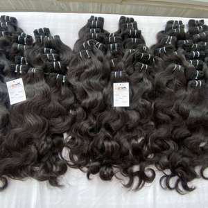 Pelo virgen de trama de máquina brasileña al por mayor, mechones ondulados rectos brasileños con cierre de encaje 4x4 pelo natural sin procesar - Product Image 6