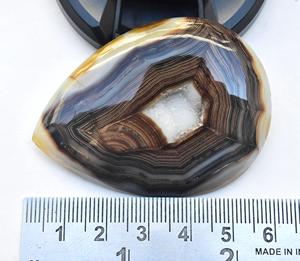 บอตสวานาอาเกต Geode Druzy เพชรพลอยสำหรับทำเครื่องประดับขายส่งที่ไม่ซ้ำกันโมราบอตสวานาหลวมอัญมณี Druzy - Product Image 3