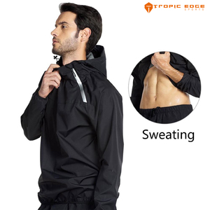 <b>Sauna</b> <b>Suit</b> Dropshipping Slimming Exercise PVC Plastic Body Fitness Gym 2 Piece Weight Loss Anti-Rip Sweat <b>Sauna</b> <b>Suit</b> With Hood - Product Image 3