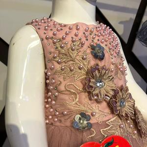 Kitabi Satin Floral Pattern Dress <b>Set</b> for Girls Small Party Princess Blouse and Skirt for Baby Girls & <b>Children's</b> Age Group - Product Image 4