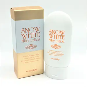 Crema blanqueadora hidratante, loción lechosa de nieve blanca con tecla secreta, 120g
