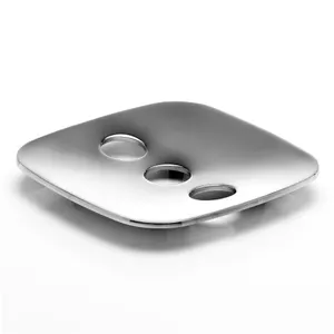 Aluminium Metal Brushed Silver Bar Soap Dish