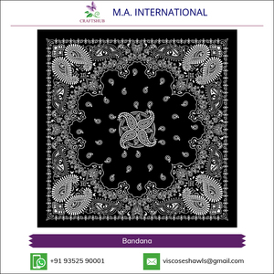 Plain Design 100% Pure Organic Cotton Chiffon <b>Bandana</b>-Eco-Friendly & Breathable Wholesale Price - Product Image 6