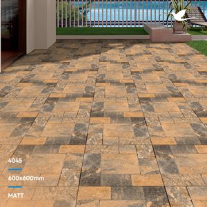 Grande production de carreaux de sol en céramique porcelaine 600x600mm de skytouch design brun froid de premier fabricant - Product Image 2