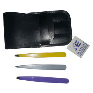 Pince à épiler 4 pièces à pointe inclinée et fine, idéale pour les poils incarnés, les éclats et les points noirs du visage - Product Image 5