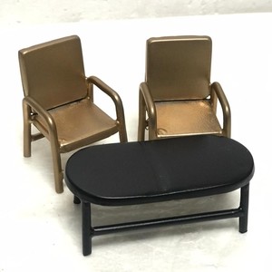 Mesa en miniatura de Metal para casa de muñecas, hierro negro mate, escala 1:12, simples, más vendidas - Product Image 2