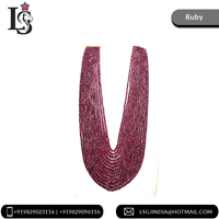 Rubis africain naturel couleur rouge foncé 2-4mm taille meilleure qualité rubis facettes non traitées perles pierres précieuses pour collier et bijoux
