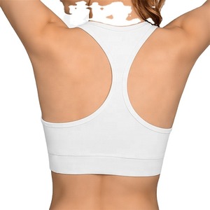 Women Soft Compression Full Supportive Yoga Sports Bra with Removable Cups - Product Image 5