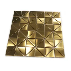 Selecciones de Metal de acero inoxidable baldosa de aluminio con mosaicos para la decoración de la pared