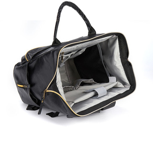 Bolsa de Pañales de Cuero Genuino Impermeable y Elegante, Diseño 2021, Gran Capacidad, Tamaño Personalizado, Alta Calidad, Fábrica OEM - Product Image 3