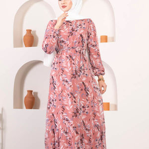 Hijab étnico largo para mujer de nueva temporada, moda islámica musulmana árabe de Dubái, vestidos modestos de alta calidad, Túnica Kaftan Abaya, Kimono - Product Image 1