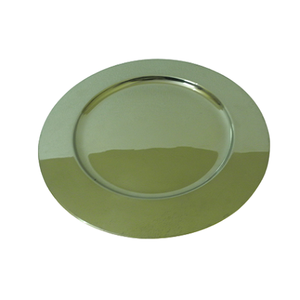 Assiette de présentation en métal de qualité supérieure, design tendance, forme ronde, sous-assiette, du fabricant Home Arts - Product Image 4