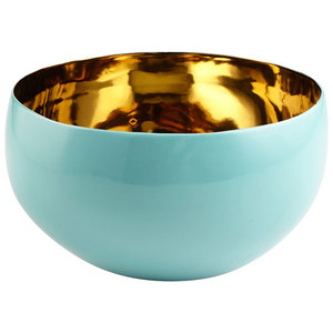 Cuenco chapado en oro con forma redonda de Metal de acero inoxidable, cuenco decorativo para servir helados y aperitivos de estilo elegante moderno - Product Image 1