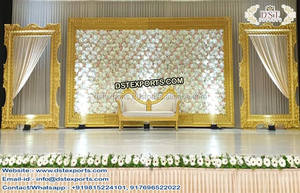 Jhumka-Paneles de fibra para boda musulmana, Marcos traseros de escenario, joyas asiáticas, boda exclusiva - Product Image 6