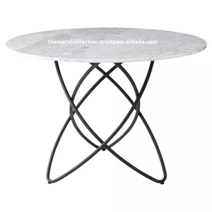 Table de meuble classique pour meubles de maison, Table d'appoint décorative de couleur or, Table de meuble en fer métallique de taille personnalisée - Product Image 4