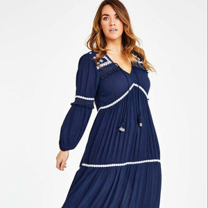 Vestido largo de Abaya bordado para mujer, Vestido largo de estilo musulmán, Jilbab, islámico, Oriente Medio - Product Image 1