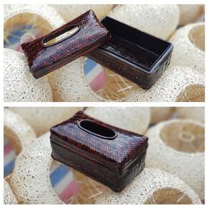 Vietnamita aceite pintado caja-caja de papel tisú de cestas de almacenamiento de - Product Image 5