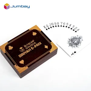 Caja de Madera de Alta Gama Personalizada para Cartas de Póker de Una Sola Baraja, Ideal para Regalos Conmemorativos y Empresariales - Product Image 6