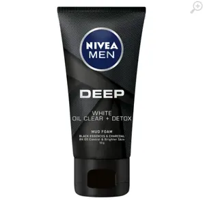 Toptan Nivea erkekler temizleyici derin beyaz yağ temizle 50G x 24 adet