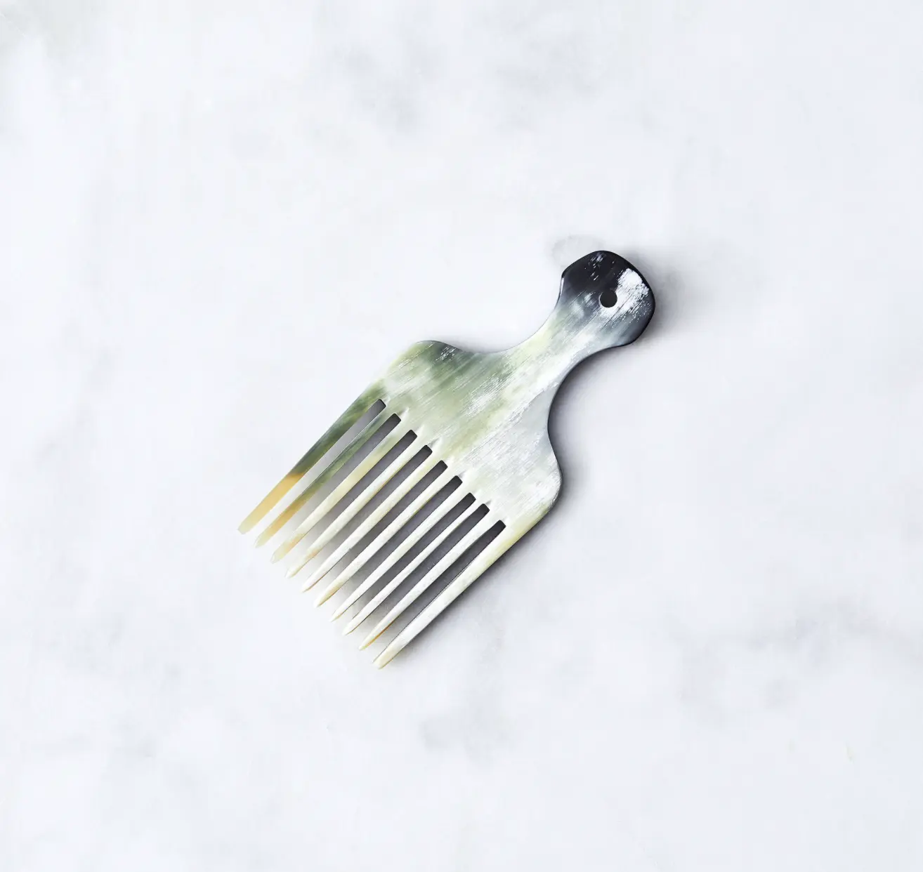 NIEN Handmade Small Pick Buffalo Horn Combs eco-friendly prezzo all'ingrosso di alta qualità Salon Hair Style Luxury Unique Portable