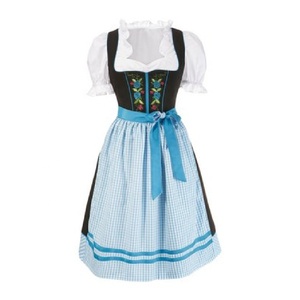 2021 vestidos de las mujeres Dirndl nuevo Oktoberfest Edelweiss hermosa mujer blazer chicas Mini Dirndl bordado vestido - Product Image 3