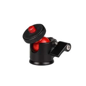 Mini trípode de la cabeza 360 grados rotación Pan-tilt la cabeza con volumen de bloqueo para cámara DSLR Dolly Slider la pista de la cámara