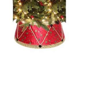 DESIGNER RED WHOLESALE <b>CHRISTMAS</b> TREE COLLAR DECORATIVE <b>CHRISTMAS</b> TREE COLLAR METAL <b>CHRISTMAS</b> TREE COLLAR - Product Image 1