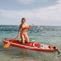 Offre Spéciale Fayean Paddle Board gonflable Surf Skateboard Stand Up Surf Skate SUP Red Tiger
