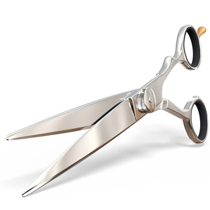 Tijeras de corte de pelo para diestros Tijeras de peluquero de acero alemán para cortar el cabello Cuchillas afiladas con tornillo ajustable para reposapiés - Product Image 5