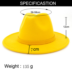 Vente en gros de chapeaux Fedora pour femmes en laine de haute qualité, vintage, d'hiver, chapeaux en <span class=keywords><strong>feutre</strong></span> pour femmes - Product Image 4