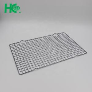 Black Nonstick Mesh Big Food <b>Grid</b> Cooling Rack <b>Metal</b> Material Cooling Rack - Product Image 1