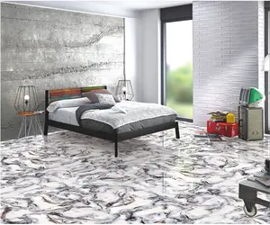 Piastrelle per pavimenti in ceramica 100% con finitura lucida di colore blu Laurence a prezzo all'ingrosso dall'india